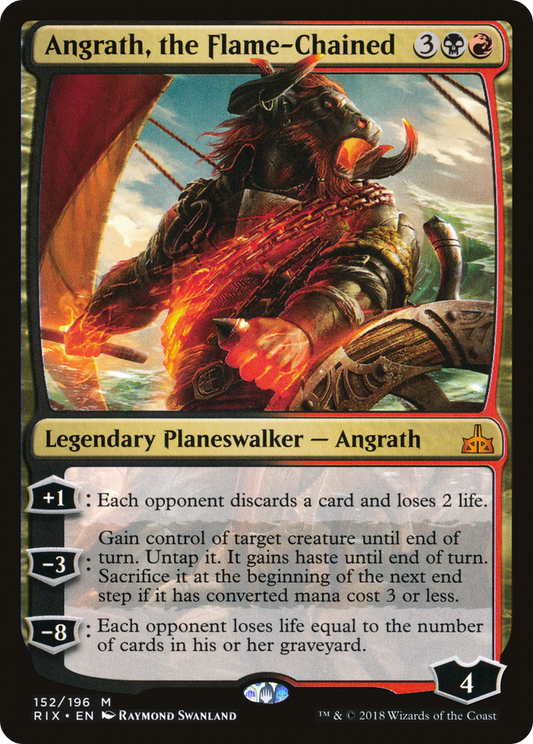 Angrath, the Flame-Chained (RIX-152) - Rivals of Ixalan Foil