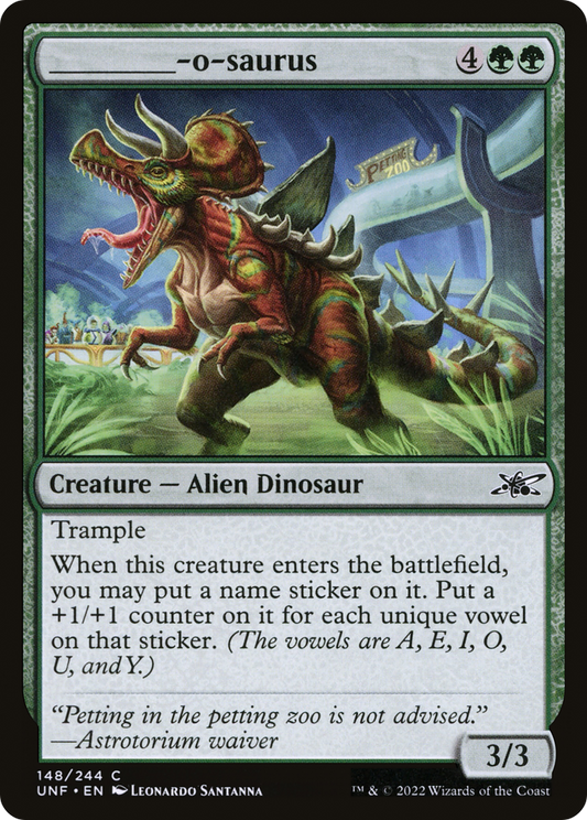 _____-o-saurus (UNF-148) - Unfinity Foil