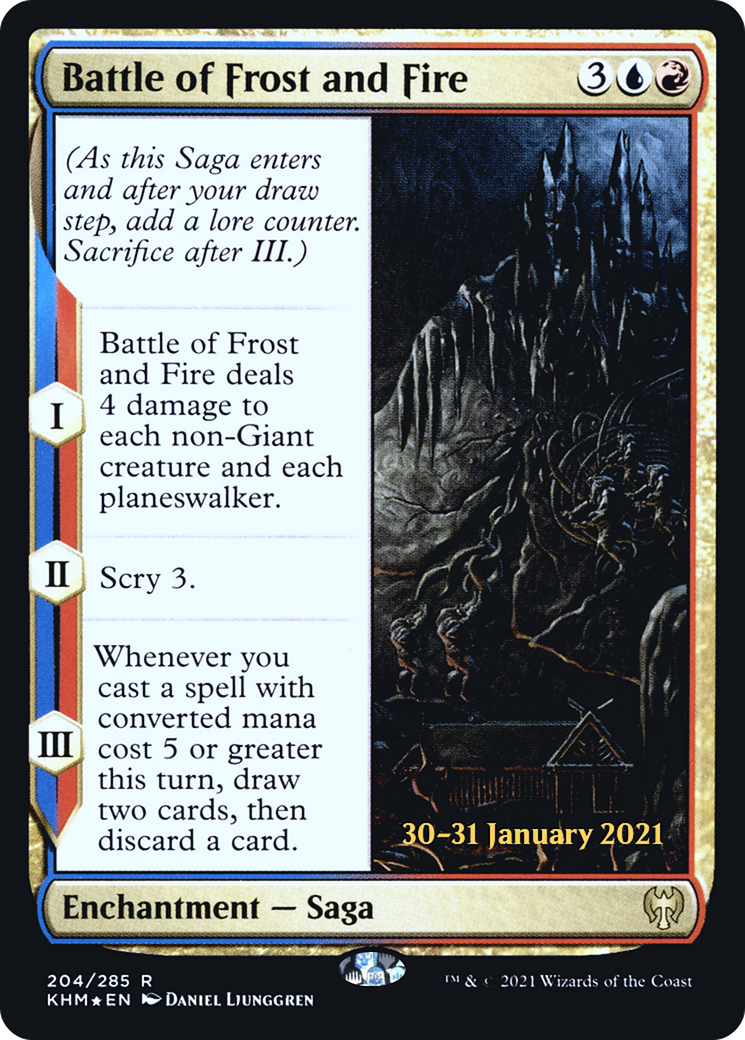 Battle of Frost and Fire (PRE-204S) - Kaldheim Promos (Prerelease) Foil