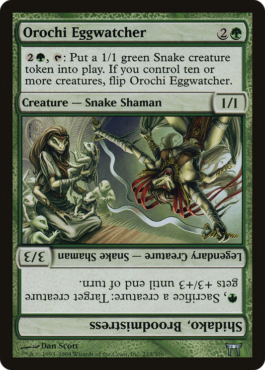 Orochi Eggwatcher // Shidako, Broodmistress  (CHK-233) - Champions of Kamigawa Foil