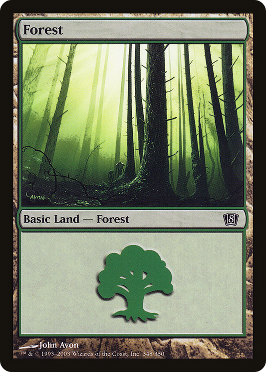 Forest (8ED-348★) - Eighth Edition Foil