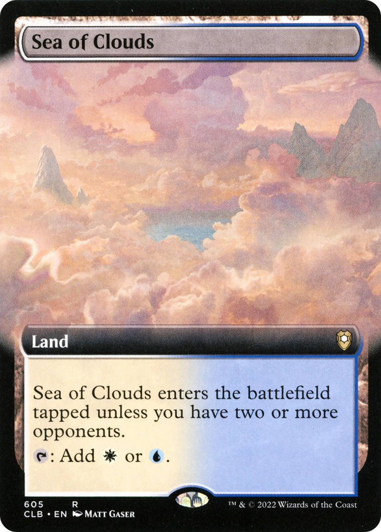 Sea of Clouds (CLB-605) - Commander Legends: Battle for Baldur's Gate: (Extended Art) Foil