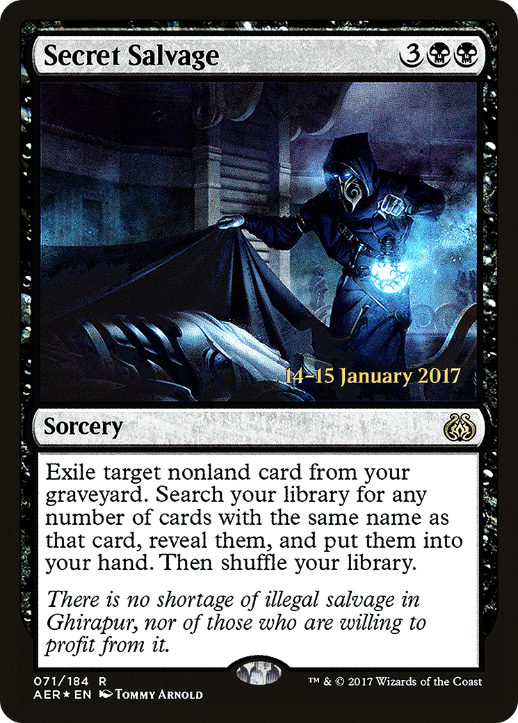 Secret Salvage (PRE-71S) - Aether Revolt Promos (Prerelease) Foil