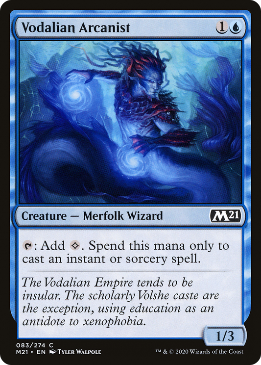 Vodalian Arcanist (M21-083) - Core Set 2021