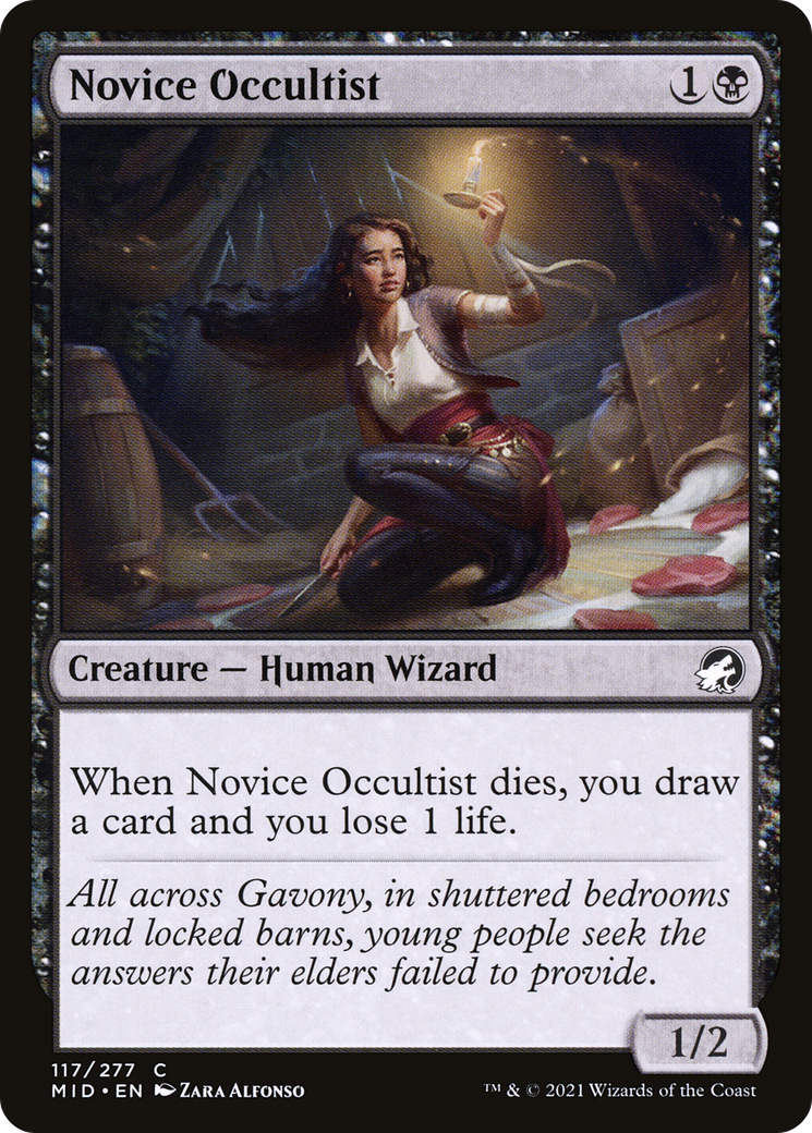 Novice Occultist (MID-117) - Innistrad: Midnight Hunt Foil