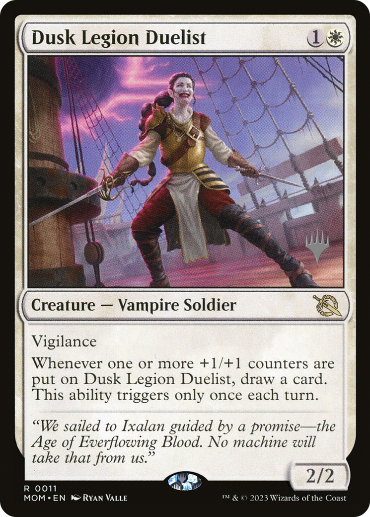 Dusk Legion Duelist (PPMOM-11P) - March of the Machine Promos (Promo Pack)