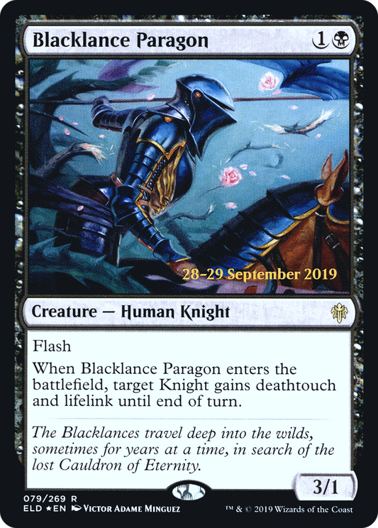 Blacklance Paragon (PELD-79S) - Throne of Eldraine Promos Foil