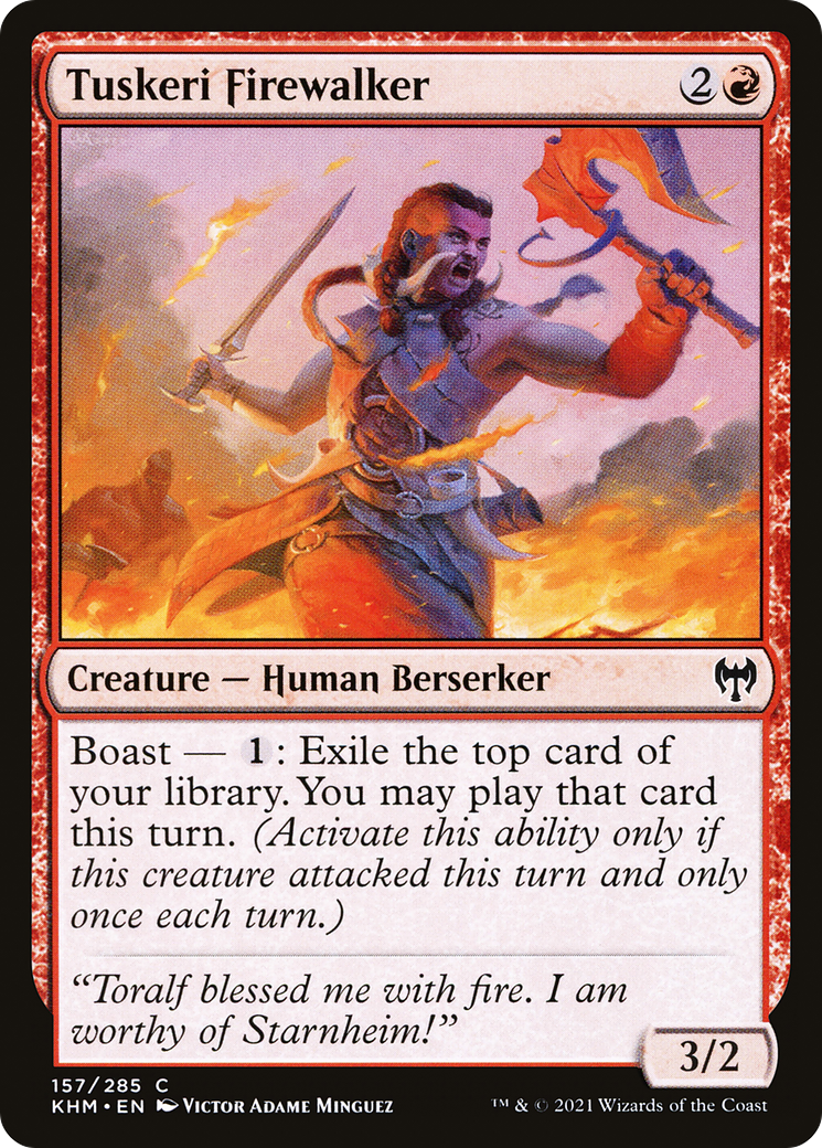 Tuskeri Firewalker  (KHM-157) - Kaldheim Foil