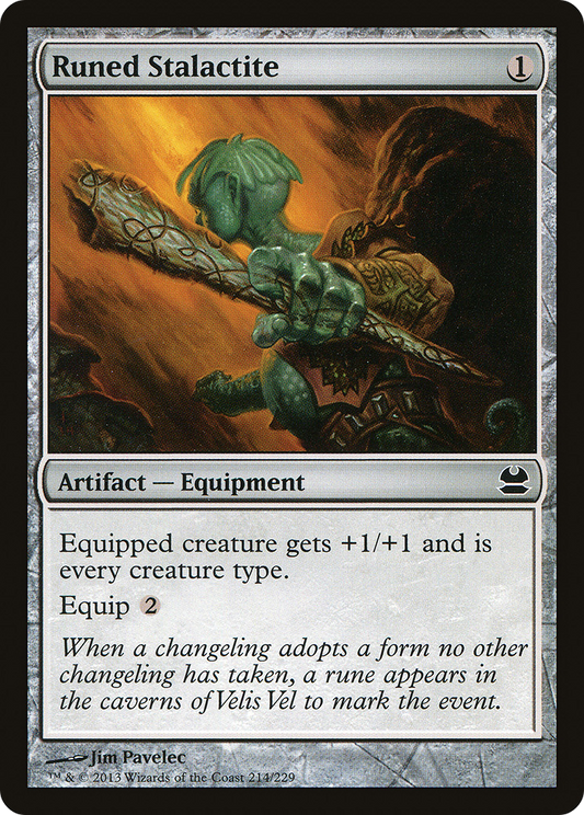 Runed Stalactite (MMA-214) - Modern Masters Foil