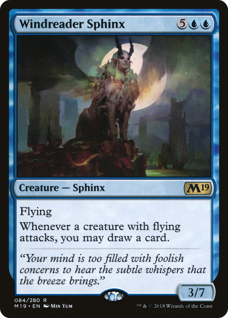 Windreader Sphinx (M19-084) - Core Set 2019 Foil