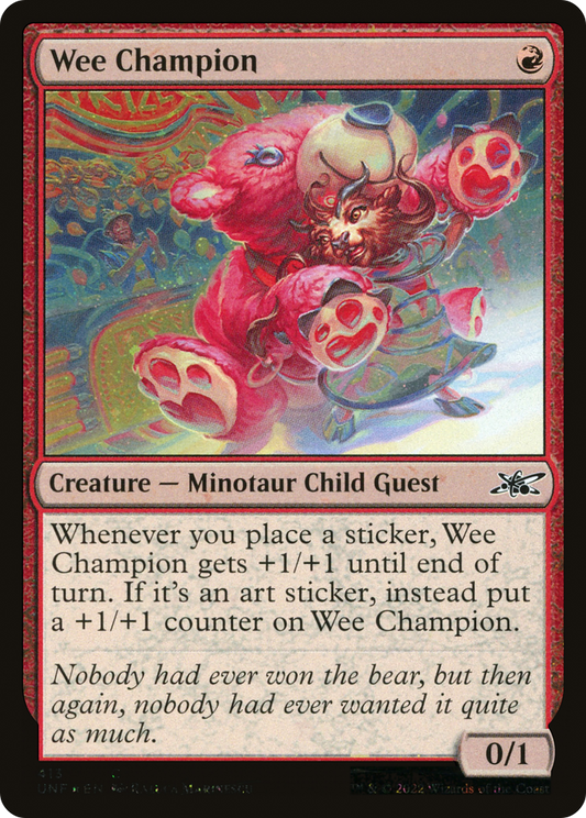 Wee Champion (UNF-413) - Unfinity Foil