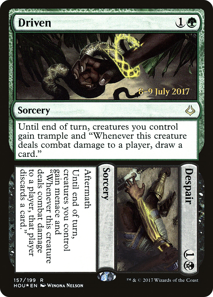 Driven // Despair (PRE-157S) - Hour of Devastation Promos (Prerelease) Foil