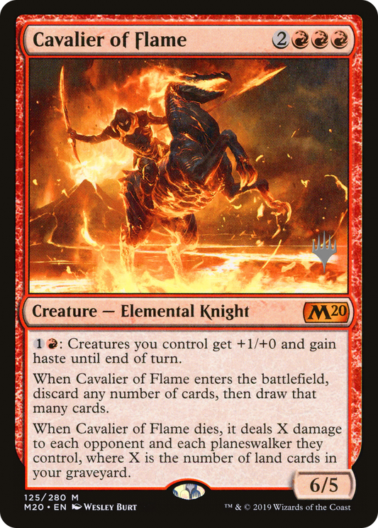 Cavalier of Flame (PPM20-125P) - Core Set 2020 Promos (Promo Pack) Foil