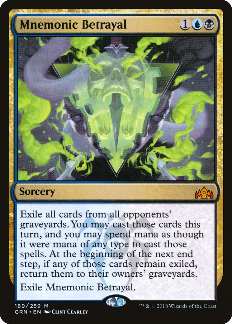 Mnemonic Betrayal (GRN-189) - Guilds of Ravnica Foil