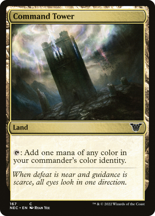 Command Tower (NEC-167) - Neon Dynasty Commander