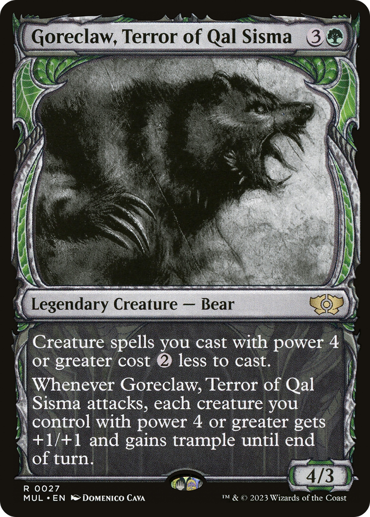 Goreclaw, Terror of Qal Sisma (MUL-027) - Multiverse Legends: (Showcase) Foil