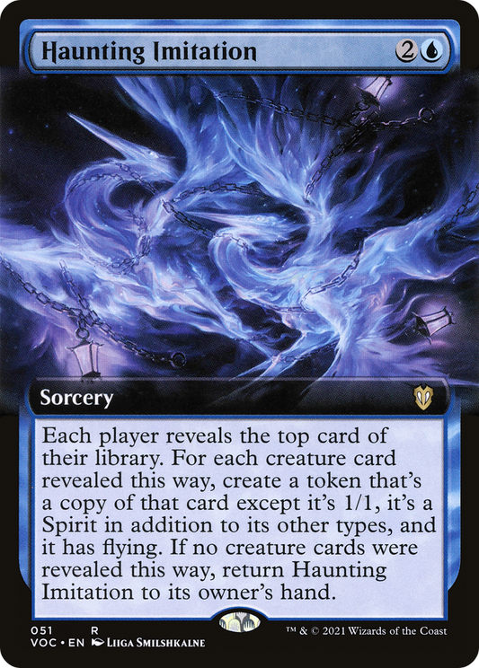 Haunting Imitation (Extended Art) (VOC-051) - Crimson Vow Commander: (Extended Art)