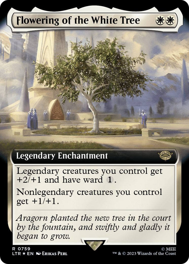 Flowering of the White Tree (LTR-759) - The Lord of the Rings: Tales of Middle-earth: (Extended Art) Foil