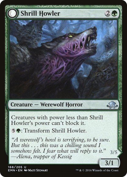 Shrill Howler // Howling Chorus (EMN-168) - Eldritch Moon: (mooneldrazidfc) Foil