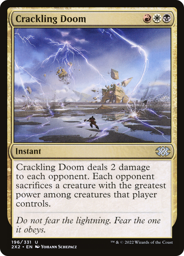 Crackling Doom (2X2-196) - Double Masters 2022 Foil