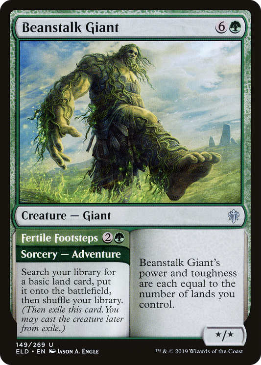 Beanstalk Giant // Fertile Footsteps (ELD-149) - Throne of Eldraine Foil