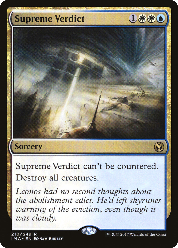 Supreme Verdict (IMA-210) - Iconic Masters Foil