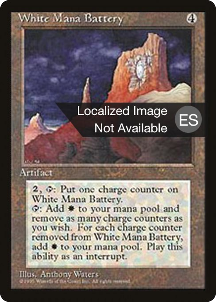 White Mana Battery (4BB-357) - Fourth Edition Foreign Black Border