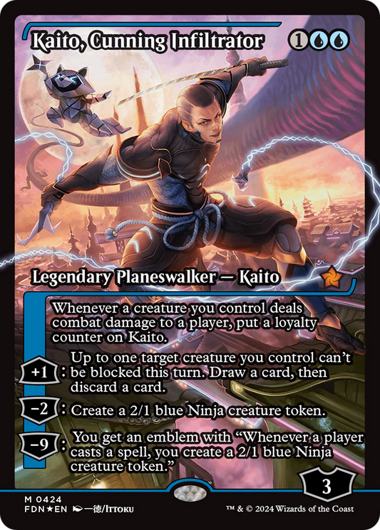 Kaito, Cunning Infiltrator (FDN-424) - Foundations (Borderless)