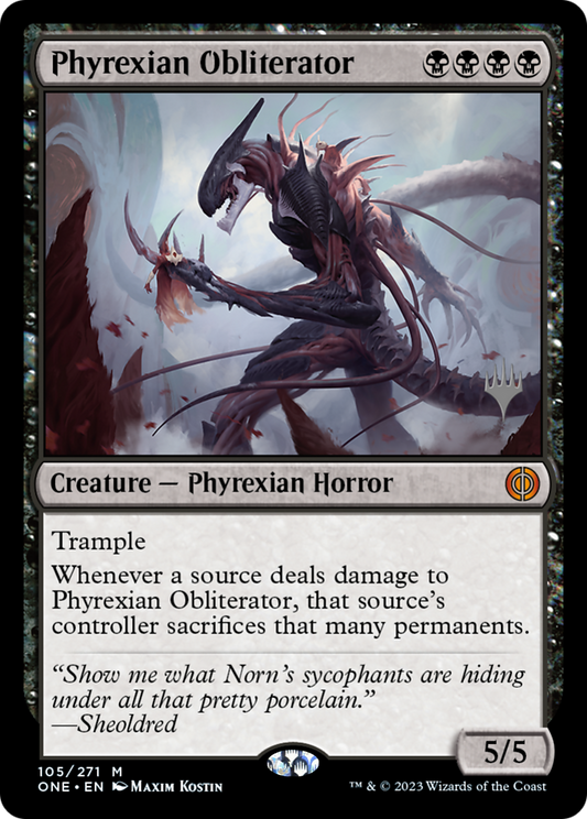 Phyrexian Obliterator (PONE-105P) - Phyrexia: All Will Be One Promos Foil