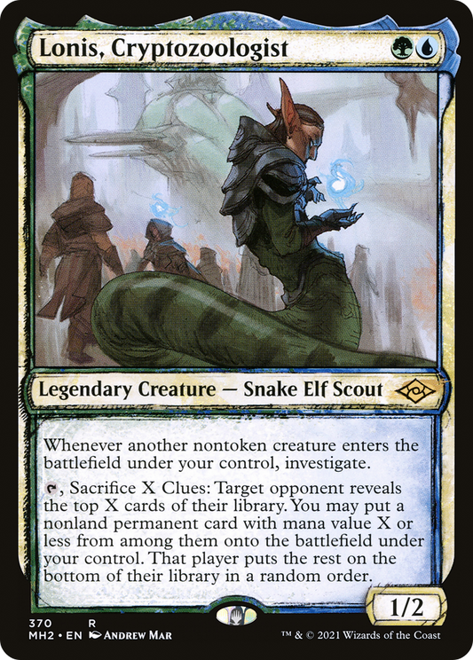 Lonis, Cryptozoologist (MH2-370) - Modern Horizons 2: (Showcase) Foil