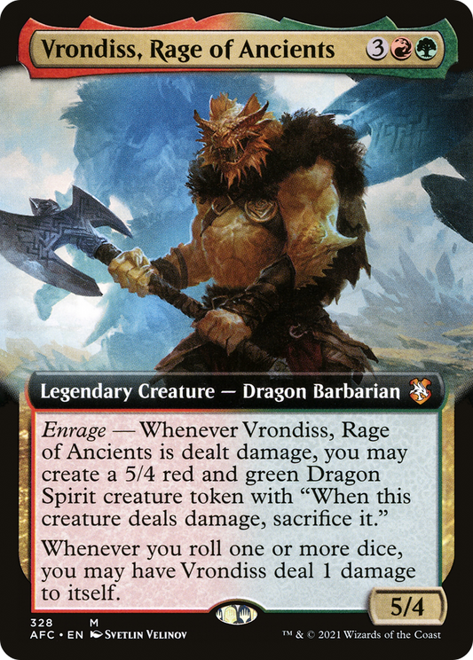 Vrondiss, Rage of Ancients (AFC-328) - Forgotten Realms Commander: (Extended Art)