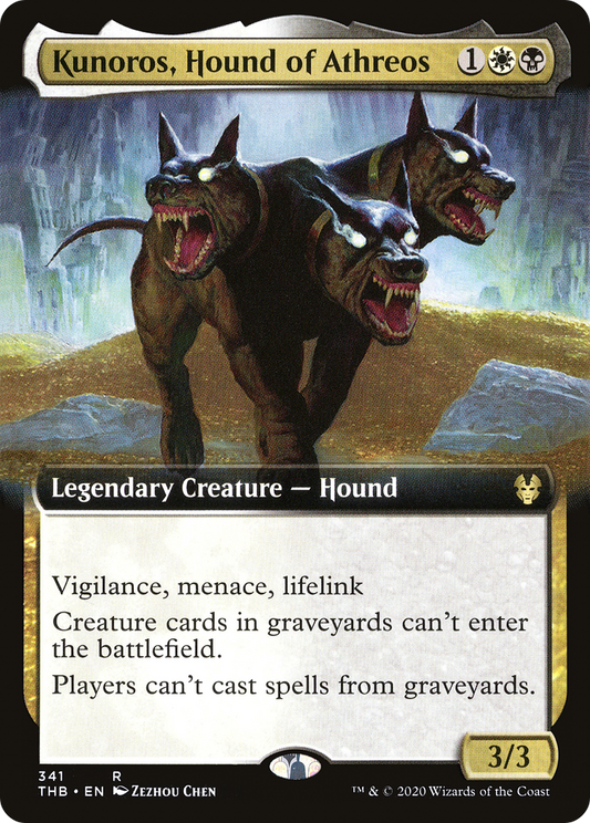 Kunoros, Hound of Athreos (THB-341) - Theros Beyond Death: (Extended Art)