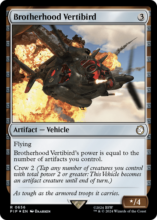 Brotherhood Vertibird (Surge Foil) (PIP-656) - Fallout Foil
