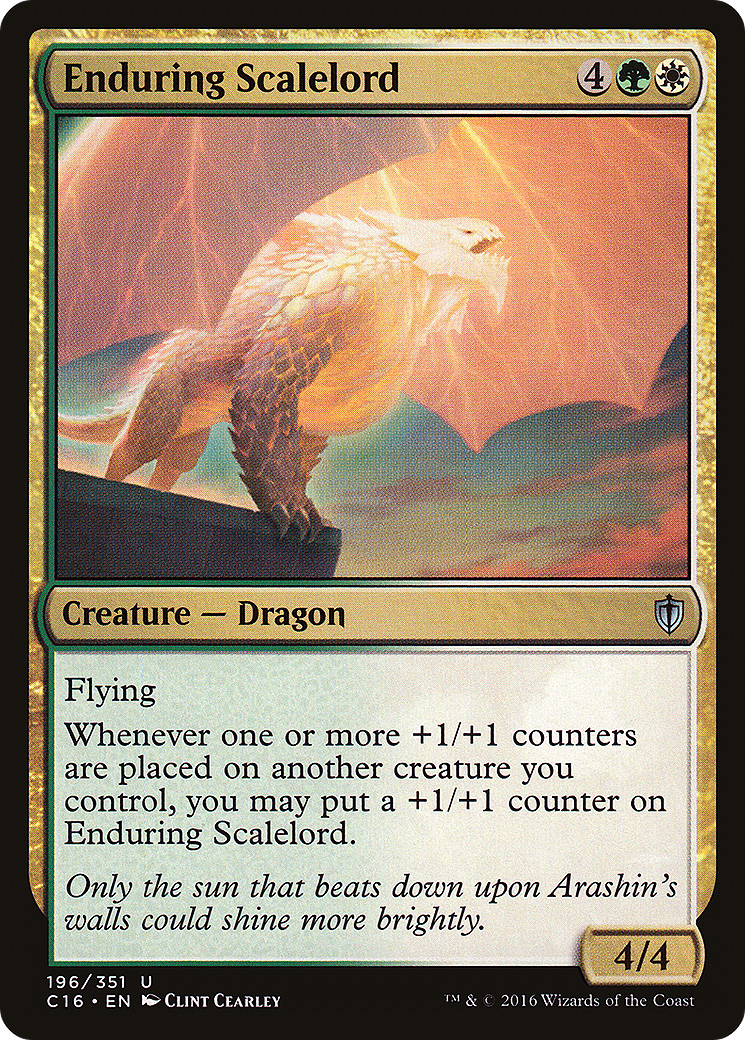 Enduring Scalelord (C16-196) - Commander 2016