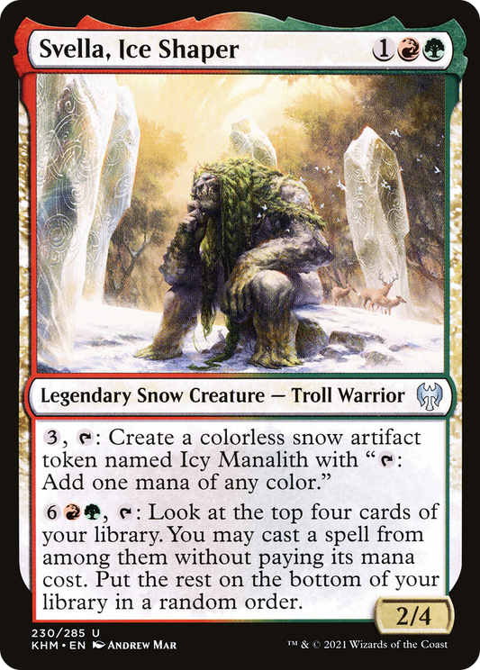 Svella, Ice Shaper (KHM-230) - Kaldheim: (snow) Foil