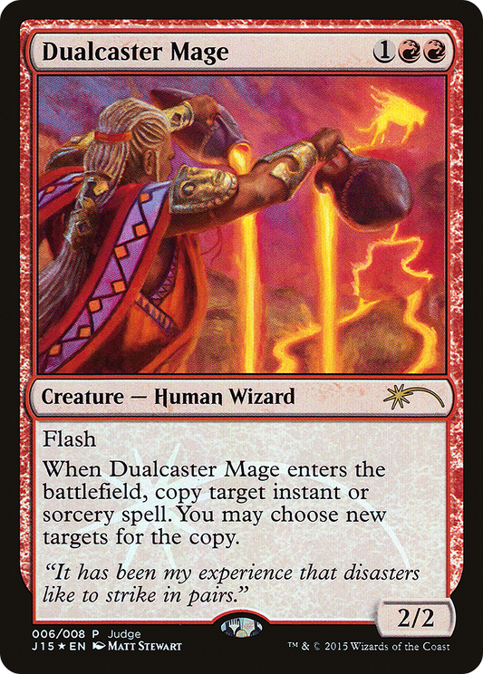 Dualcaster Mage (J15-006) - Judge Gift Cards 2015 Foil