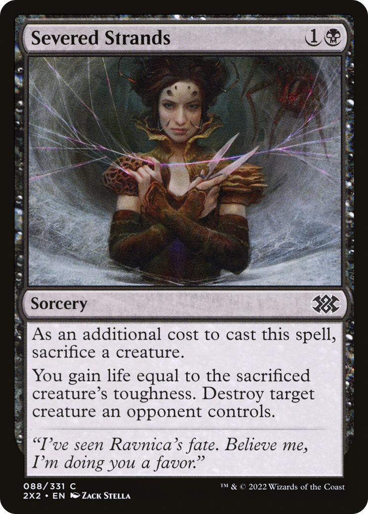 Severed Strands (2X2-088) - Double Masters 2022 Foil