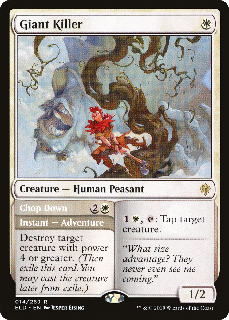 Giant Killer // Chop Down (PPELD-014) - Throne of Eldraine Promos (Promo Pack)