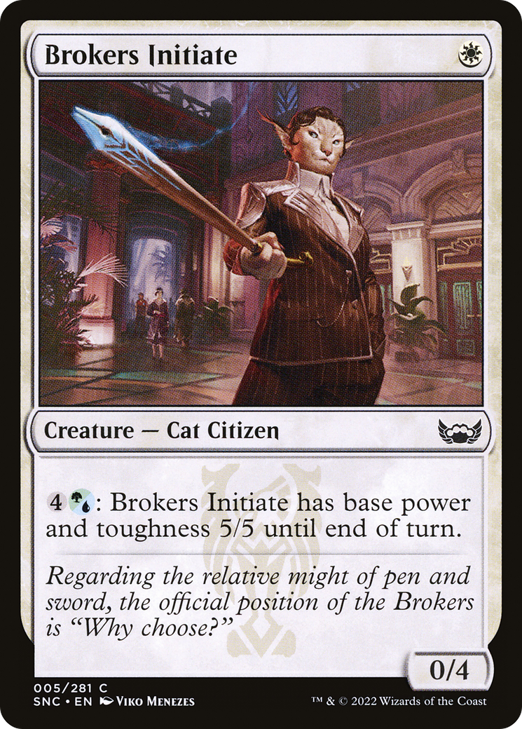Brokers Initiate (SNC-005) - Streets of New Capenna
