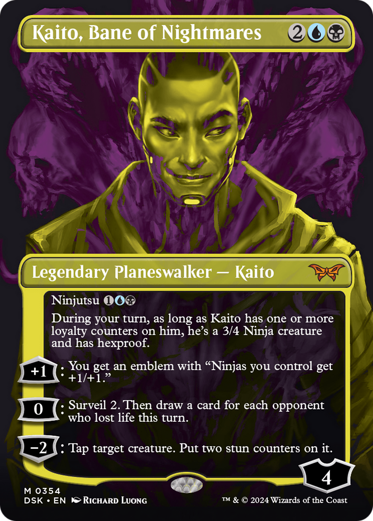 Kaito, Bane of Nightmares (DSK-354) - Duskmourn: House of Horror (Borderless) Foil