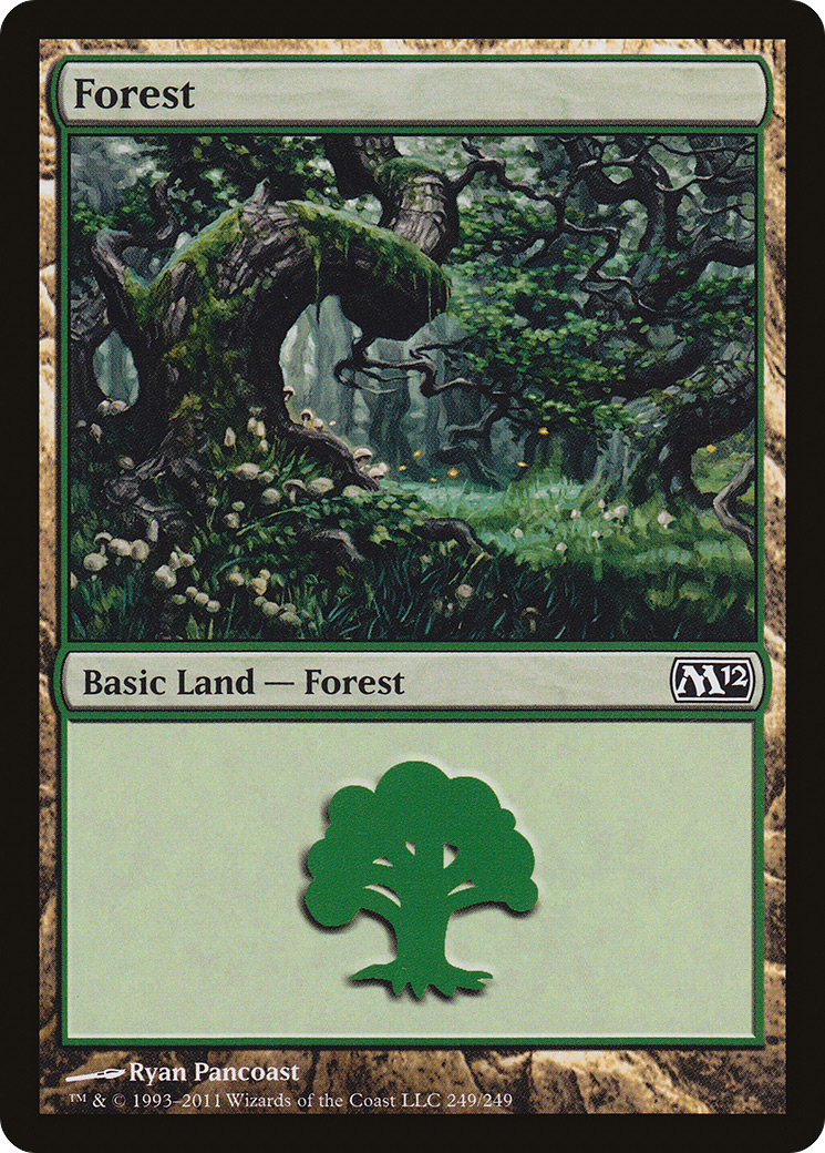 Forest (M12-249) - Magic 2012 Foil