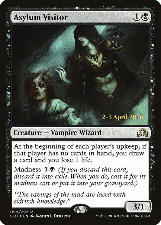 Asylum Visitor (PRE-99S) - Shadows over Innistrad Promos (Prerelease) Foil