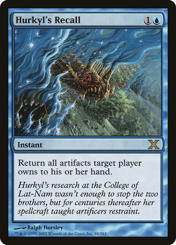 Hurkyl's Recall (10E-088) - Tenth Edition Foil