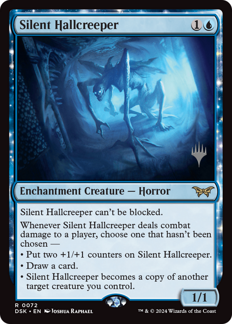 Silent Hallcreeper (PDSK-72P) - Duskmourn: House of Horror Promos Foil