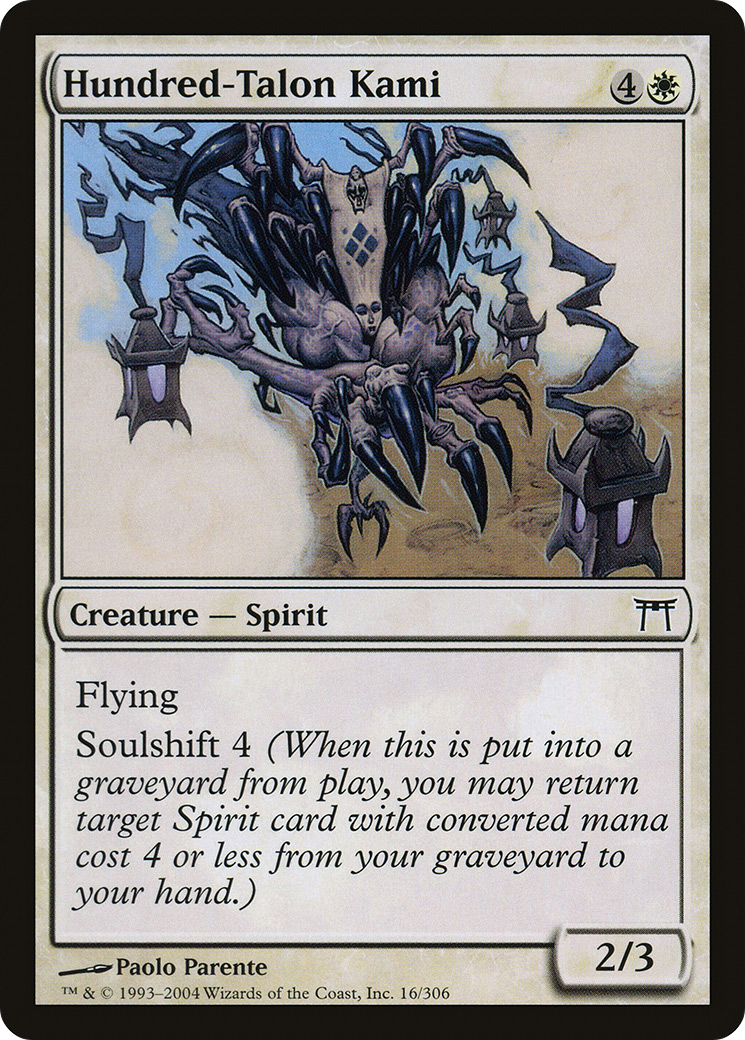 Hundred-Talon Kami (CHK-016) - Champions of Kamigawa Foil