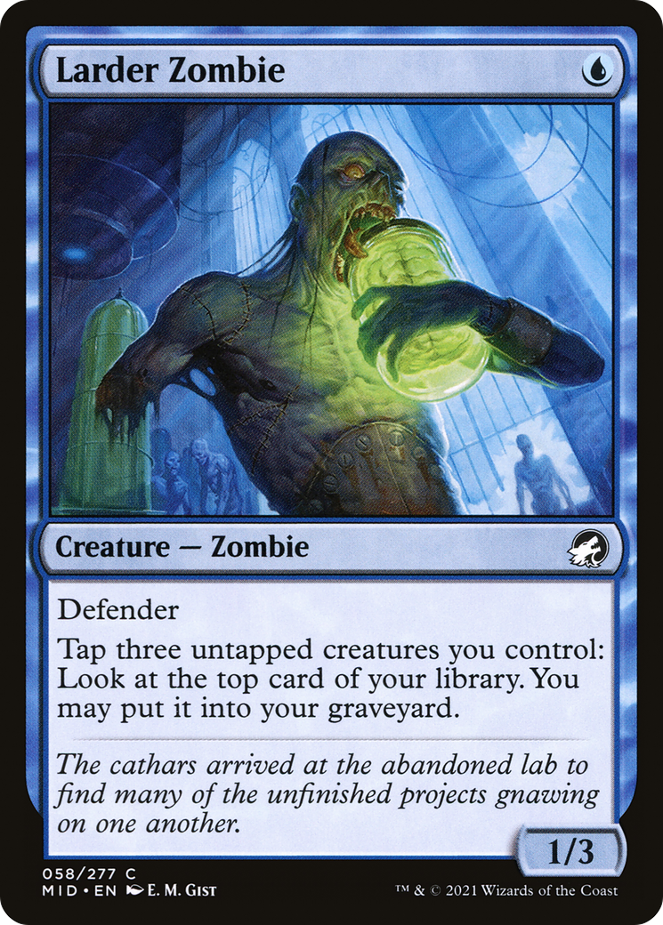 Larder Zombie (MID-058) - Innistrad: Midnight Hunt Foil