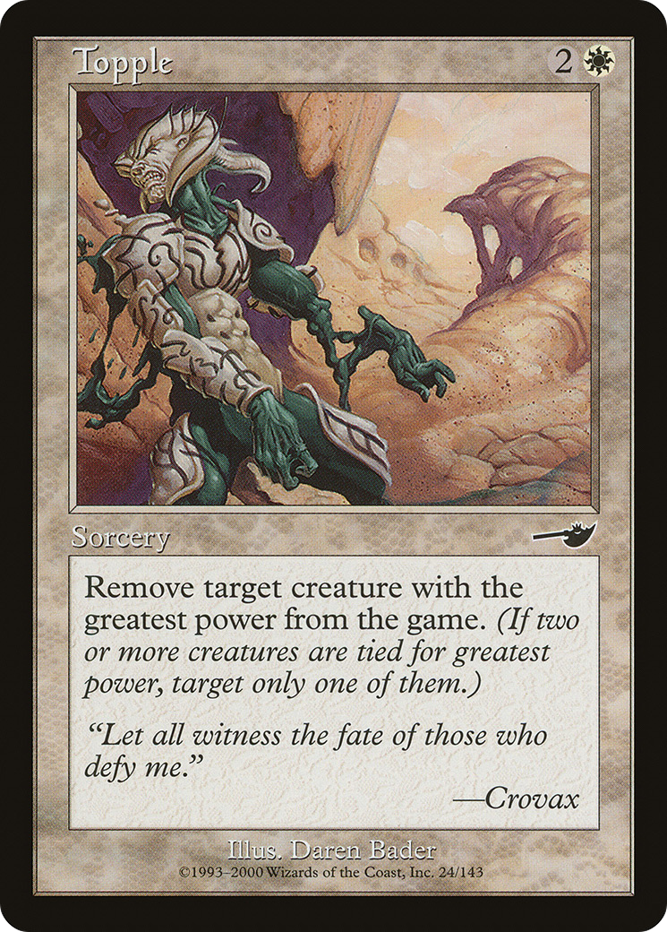 Topple (NEM-024) - Nemesis Foil