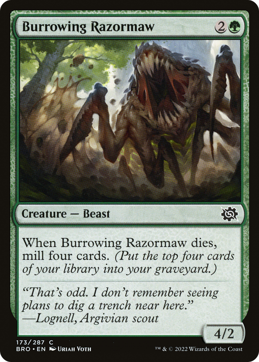 Burrowing Razormaw (BRO-173) - The Brothers' War Foil