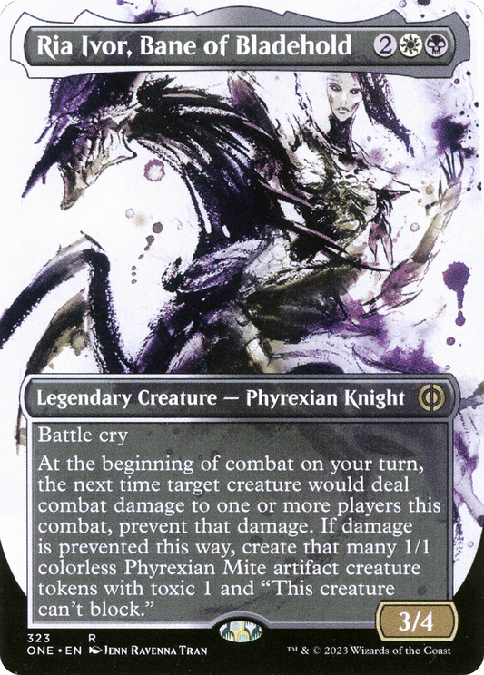 Ria Ivor, Bane of Bladehold (Showcase) (ONE-323) - Phyrexia: All Will Be One: (Showcase) (Borderless)