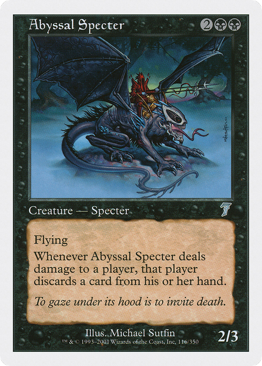 Abyssal Specter (7ED-116) - Seventh Edition